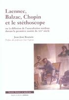 Couverture du livre « Laennec. balzac. chopin stethoscope » de Boutaric aux éditions Glyphe