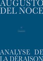 Couverture du livre « Analyse de la déraison » de Augusto Del Noce aux éditions Conference