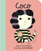 Couverture du livre « Little people big dreams my first coco chanel (board book) /anglais » de Sanchez Vegara Isabe aux éditions Frances Lincoln