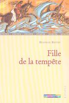 Couverture du livre « Fille de la tempete » de Beatrice Bottet aux éditions Casterman