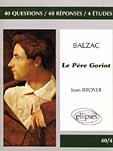 Couverture du livre « Balzac, le pere goriot » de Broyer aux éditions Ellipses Marketing