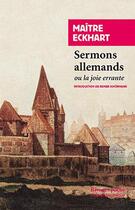 Couverture du livre « Sermons allemands » de Johannes Eckhart aux éditions Rivages