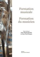 Couverture du livre « Formation musicale - formation du musicien » de  aux éditions Delatour