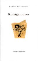 Couverture du livre « Korriganiques » de Paol Keineg et Nicolas Fedorenko aux éditions Folle Avoine