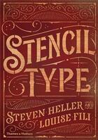 Couverture du livre « Stencil type (hardback) » de Heller Steven/Fili L aux éditions Thames & Hudson