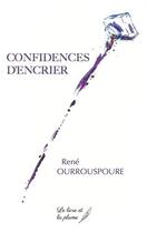 Couverture du livre « Confidences d'encrier » de Rene Ourrouspoure aux éditions Le Livre Et La Plume