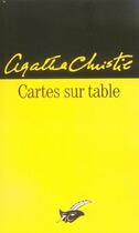 Couverture du livre « Cartes sur table » de Agatha Christie aux éditions Editions Du Masque