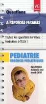 Couverture du livre « Questions a reponses fermees pediatrie » de N. Berradja aux éditions Vernazobres Grego