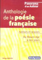 Couverture du livre « Anthologie de la poesie francaise - du moyen-age a nos jours » de Philippe Sabourdy aux éditions Studyrama