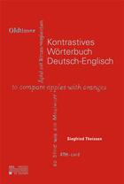 Couverture du livre « Kontrastives worterbuch deutsch-englisch » de Siegfried Theissen aux éditions Pu De Louvain