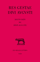 Couverture du livre « Res gestae divi augusti ; hauts faits du divin auguste » de Anonyme aux éditions Belles Lettres