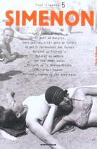 Couverture du livre « Tout simenon - tome 5 centenaire - vol05 » de Georges Simenon aux éditions Omnibus