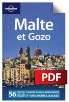 Couverture du livre « Malte et Gozo » de Neil Wilson aux éditions Lonely Planet