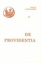 Couverture du livre « De providentia, i-ii » de Philon D'Alexandrie aux éditions Cerf