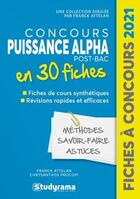 Couverture du livre « Le concours puissance alpha en 60 fiches (édition 2021) » de Franck Attelan aux éditions Studyrama