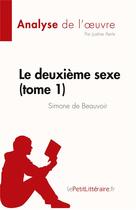Couverture du livre « Le deuxième sexe Tome 1 : de Simone de Beauvoir analyse de l'oeuvre : résumé complet » de Justine Aerts aux éditions Lepetitlitteraire.fr