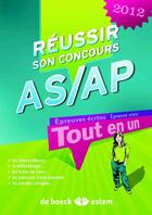 Couverture du livre « Réussir son concours AS/AP 2012 ; tout en un (4e édition) » de  aux éditions Estem