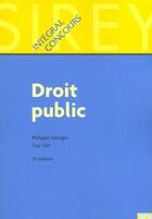 Couverture du livre « Droit Public ; 13e Edition » de Guy Siat et Philippe Georges aux éditions Sirey