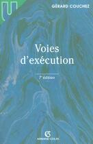 Couverture du livre « Voies D'Execution » de Gerard Couchez aux éditions Armand Colin