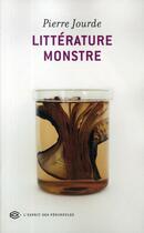 Couverture du livre « Littérature monstre » de Pierre Jourde aux éditions Balland