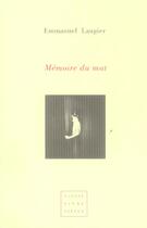 Couverture du livre « Mémoire du mat » de Emmanuel Laugier aux éditions Virgile