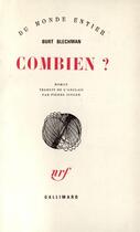 Couverture du livre « Combien ? » de Blechman Burt aux éditions Gallimard