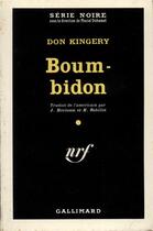 Couverture du livre « Boum-bidon » de Kingery Don aux éditions Gallimard