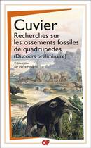 Couverture du livre « Recherches sur les ossements fossiles de quadrupèdes (Discours préliminaire) » de Georges Cuvier aux éditions Flammarion