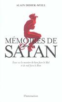 Couverture du livre « Memoires de satan » de Alain Didier-Weill aux éditions Flammarion