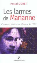 Couverture du livre « Les larmes de marianne » de Duret Pascal aux éditions Armand Colin