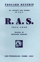 Couverture du livre « R.A.S. du chemin des dames au G.Q.G. 1914-1918 » de Edouard Deverin et Richard Maguet aux éditions Nel