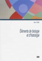 Couverture du livre « Elements de biologie » de Hons Benoit aux éditions Cefal