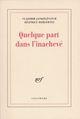 Couverture du livre « Quelque part dans l'inachevé » de Jankele/Berlowi aux éditions Gallimard (patrimoine Numerise)