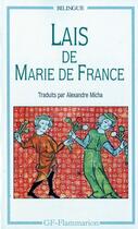 Couverture du livre « Lais de Marie de France » de Marie De France aux éditions Flammarion