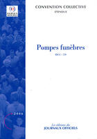 Couverture du livre « Pompes funèbres » de  aux éditions Direction Des Journaux Officiels