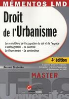 Couverture du livre « Droit de l'urbanisme (4e édition) » de Bernard Drobenko aux éditions Gualino