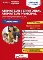 Couverture du livre « Concours animateur territorial et animateur principal - categorie B - tout-en-un - concours (édition 2021/2022) » de Olivier Bellego aux éditions Vuibert