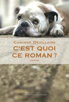 Couverture du livre « C'est quoi ce roman ? » de Corinne Devillaire aux éditions Editions Thierry Marchaisse