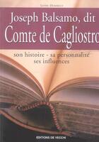 Couverture du livre « Joseph balsamo dit comte de cagliostro » de Lionel Dumarcet aux éditions De Vecchi