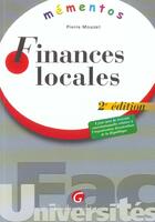 Couverture du livre « Mementos finances locales (2e édition) » de Pierre Mouzet aux éditions Gualino