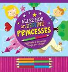Couverture du livre « Allez hop on dessine ! ; princesses » de Mara Conlon aux éditions Presses Aventure
