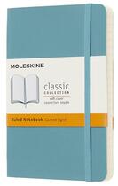 Couverture du livre « Carnet ligne poche souple bleu lagon » de Moleskine aux éditions Moleskine Papet