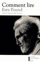 Couverture du livre « Comment lire » de Ezra Pound aux éditions Pierre-guillaume De Roux