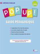 Couverture du livre « POP UP ! ; CM1 ; guide pédagogique » de Gaboreau Sophie aux éditions Belin