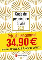 Couverture du livre « Code de procédure civile ; jaquette paons (édition 2021) » de Loic Cadiet aux éditions Lexisnexis