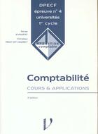 Couverture du livre « Dpecf De Comptabilite N.4 ; Cours Et Applications ; 3e Edition » de Evraert aux éditions Vuibert