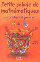 Couverture du livre « Petite Salade De Mathematiques » de Robert Ghattas aux éditions First