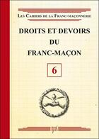 Couverture du livre « Droits et devoirs du franc-maçon » de  aux éditions Oxus