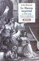 Couverture du livre « Le harem imperial aux xixeme siecle » de Leila Hanoum aux éditions Complexe