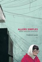 Couverture du livre « Allers simples » de Frederick Lavoie aux éditions La Peuplade